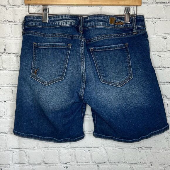 Kut from the Kloth Katy Boyfriend Short Petite Distressed Shorts size 8P - Picture 5 of 9